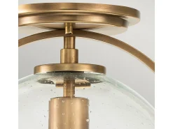 Clearance Elstead Hinkley Somerset Globe Takljus Heritage Mässing Camel