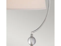Hot Elstead Jenkins 1 ljus bordslampa polerad nickel, E27 Gris