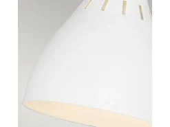 Elstead Joan 1 ljus bordslampa, matt vit, matt vit, polerad mässing, E27