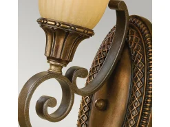 Elstead Kelham Hall 1 ljus inomhusvägglampa guld, brons, E27 Bronce