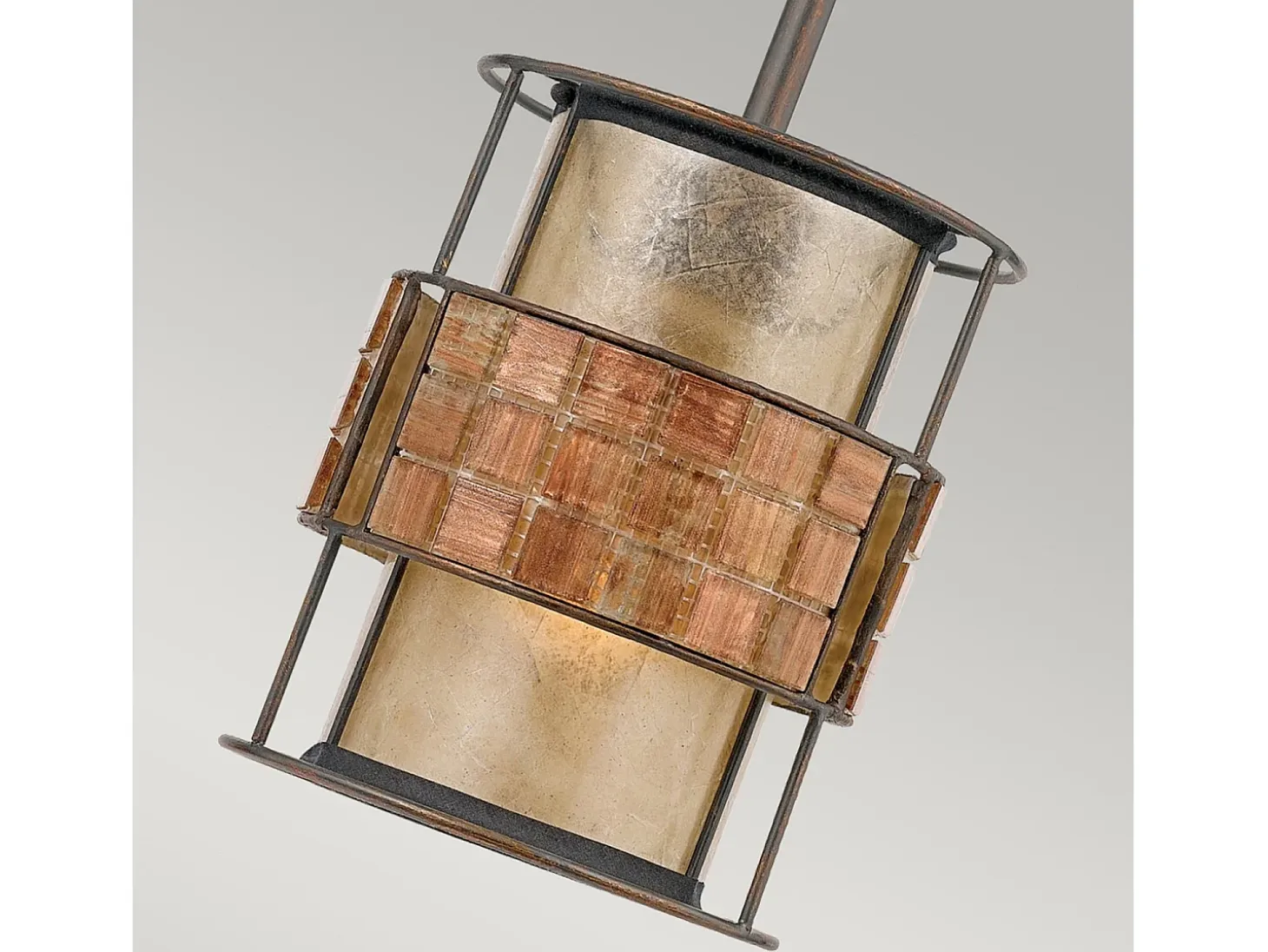 Elstead Laguna 1 Light Ceiling Mini Pendel Renaissance Copper, E27