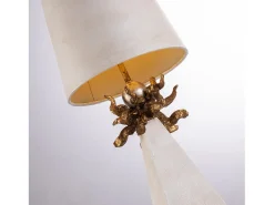 Hot Elstead Leda 1 ljus Bordslampa Cream, E27 Beige