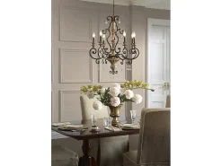 Sale Elstead Marquette 6 ljus ljuskrona antik bronsfinish, E14 Bronce