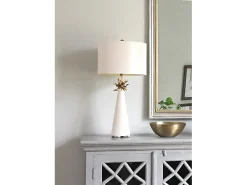 Best Elstead Neo 1 ljus Bordslampa Vit, E27 Blanco