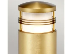 Iluminación Exterior^Elstead Newbrighton Utomhuspollare Antik mässing, IP55 Camel