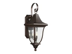 Sale Elstead Oakmont 3 Ljus Utomhus Stor Vägglykta Ljus Brons IP44, E14 Bronce