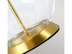 Elstead Orb Bordslampa med rund skärm Åldrad mässing