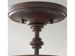 Plafón^Elstead Pickering Lane 3 Ljus Semi Flush Ceiling Light Antik Brons, E14 Bronce