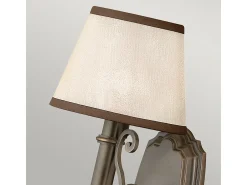 Discount Elstead Plymouth 1 ljus inomhusvägglampa Olde Bronze, E14 Bronce