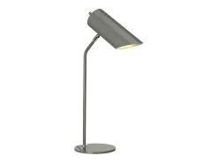 Elstead Quinto 1 ljus bordslampa - mörkgrå polerad nickel, E27