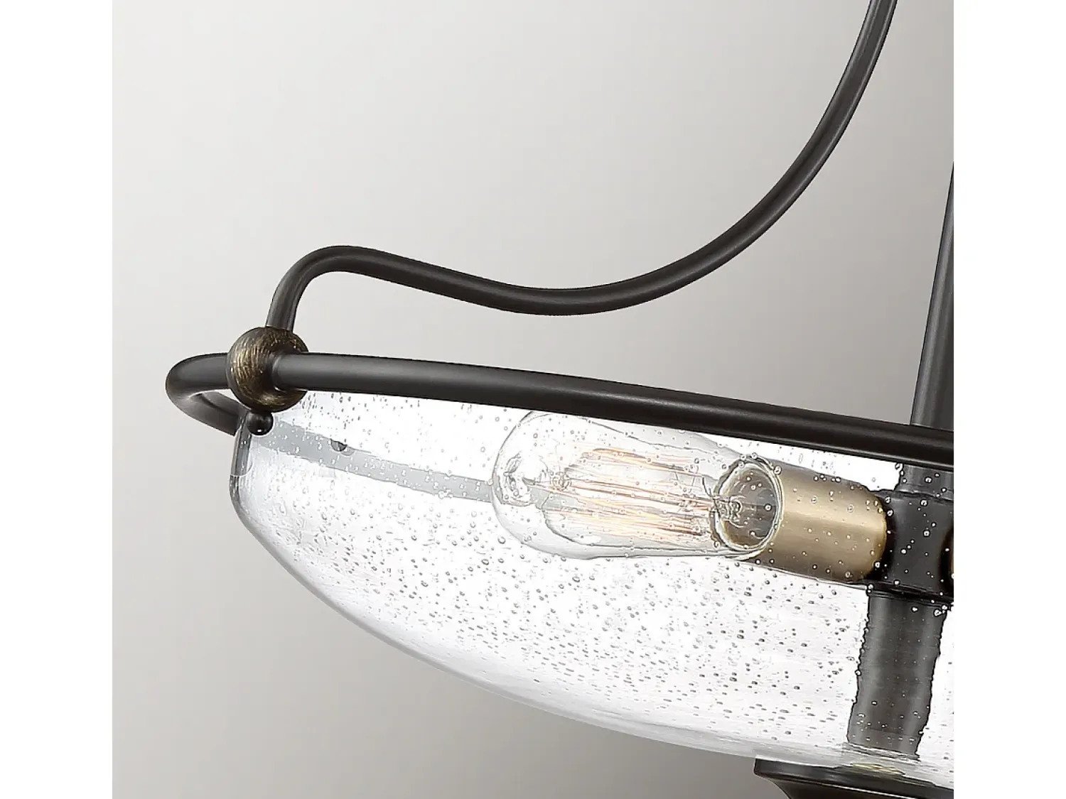 Discount Elstead Quoizel Griffin Skål semi-flush tak ljus palladisk brons med väderbitna mässing accenter Bronce