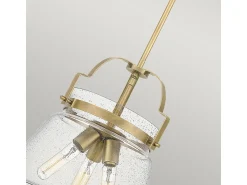 New Elstead Quoizel Wimberley Dome hängande tak ljus vittrad mässing Camel