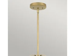 New Elstead Quoizel Wimberley Dome hängande tak ljus vittrad mässing Camel