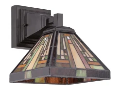 Outlet Elstead Stephen 1 Light Tiffany Light Vintage Bronze, E27 Bronce