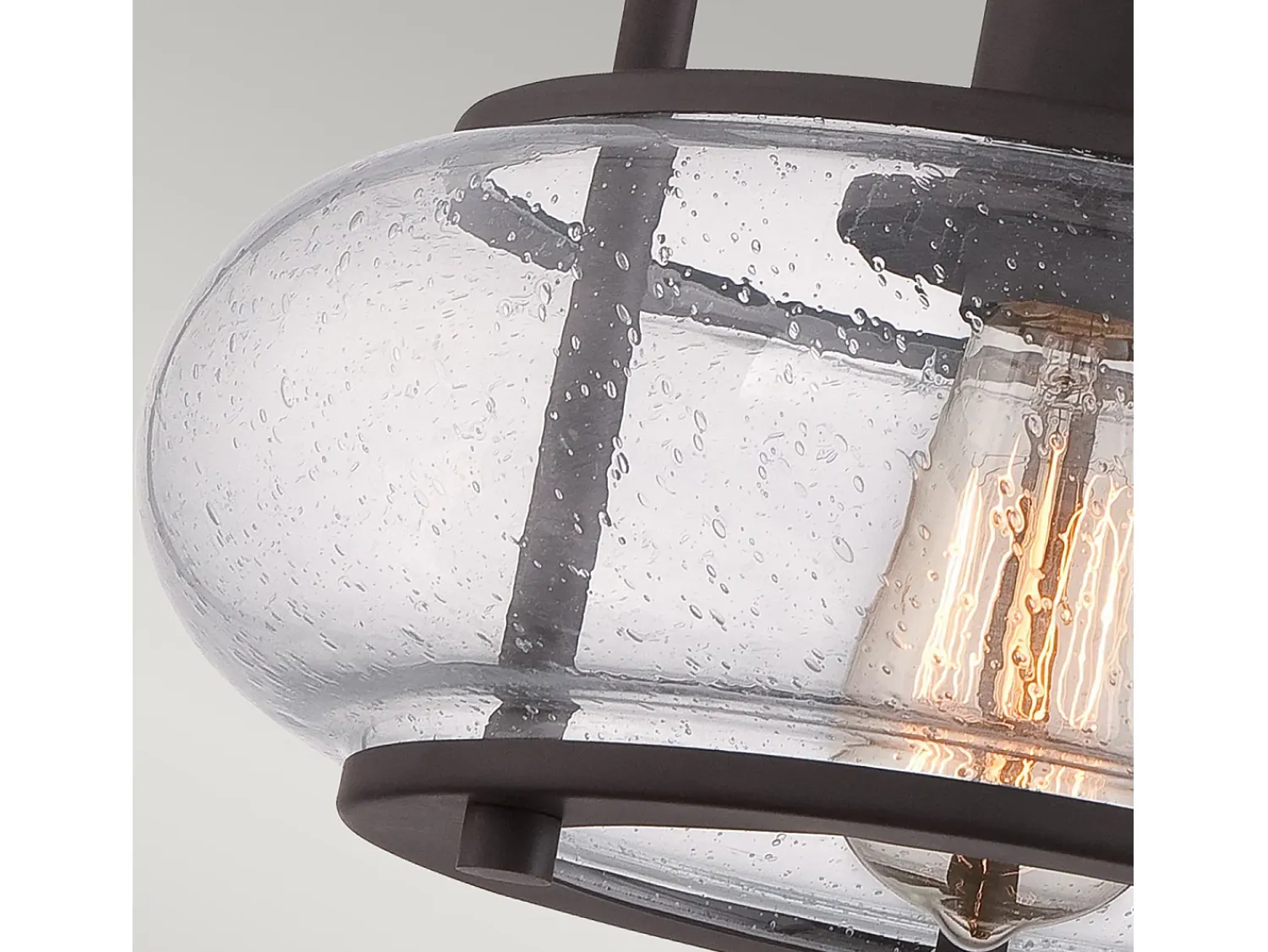 Plafón^Elstead Trilogy 1 Ljus Small Semi Flush Ceiling Light Old Bronze, E27 Bronce
