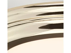 Elstead Welland LED 1 Light Flush Light - Polerad mässing