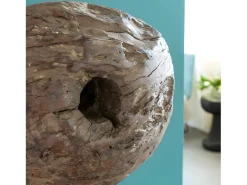 Escultura de madera y metal Fannie - Elegancia y sofisticación para tu interior