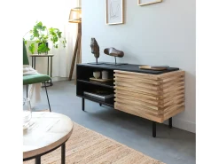 Escultura de madera y metal Léonie de Made in Meubles - Gris