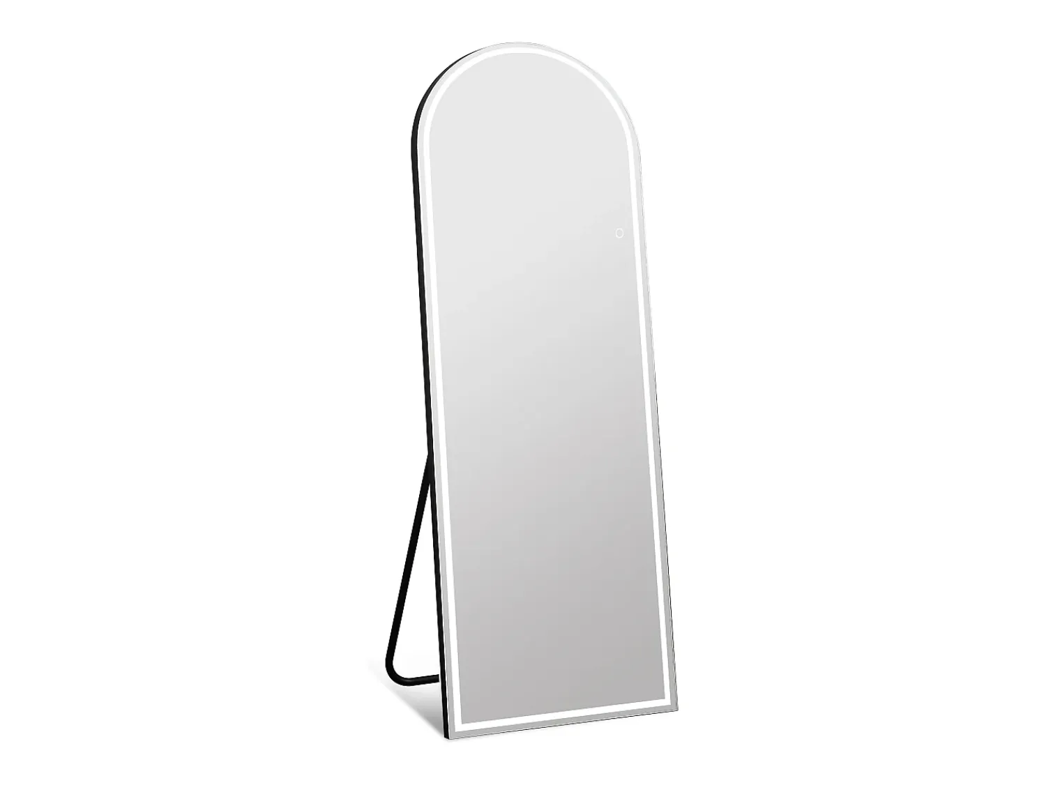 Vente-unique Espejo^Espejo arco con pie y leds, L. 60 x Al. 150 cm, , DAELYA Negro
