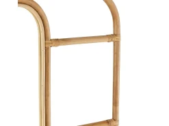 Hot Les Tendances Espejo Caella de ratán natural con escalera L 180 cm Beige