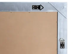 Espejo con marco ELVIRE - madera - 80 x 190 cm - Plateado