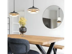 Clearance House Nordic Espejo de acero Ø 100 cm Negro