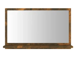 Espejo de baño 60 x 10,5 x 37 cm madera de ingeniería marrón 02_0006894