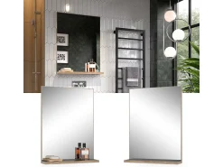 Online Vicco Espejo de baño antracita 60x14.6x80 niko Gris antracita