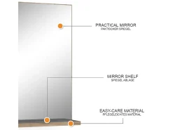 Online Vicco Espejo de baño antracita 60x14.6x80 niko Gris antracita