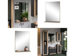 Online Vicco Espejo de baño antracita 60x14.6x80 niko Gris antracita