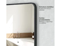 Sale Homcom Espejo de baño Aurius enmarcado 70x50 Negro