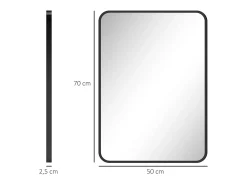 Sale Homcom Espejo de baño Aurius enmarcado 70x50 Negro