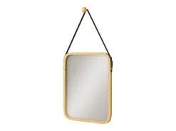 Vicco Espejo^Espejo de baño bambú 34x41.5x1.5 mirno Color natural claro