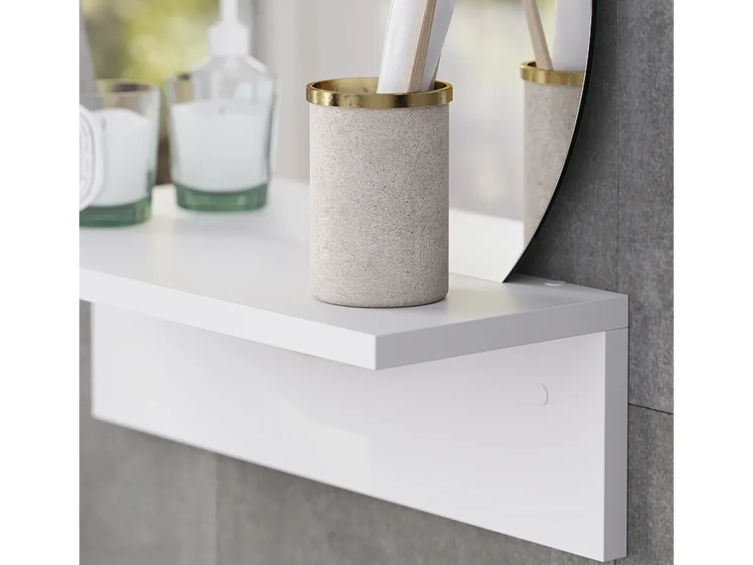 Clearance Vicco Espejo de baño 40x15x47.5 elyra Blanco