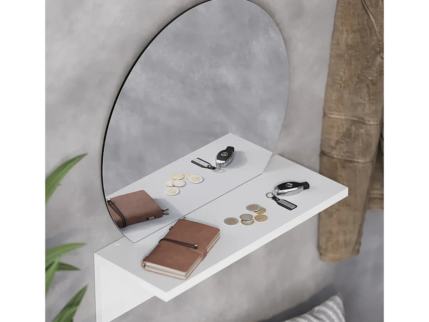 Clearance Vicco Espejo de baño 40x15x47.5 elyra Blanco