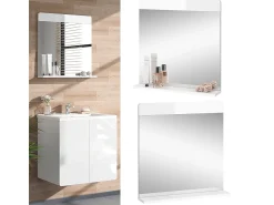 Best Vicco Espejo de baño 60x12x62 izan Blanco