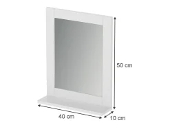 Vicco Espejo^Espejo de baño 40x10x50 vilda Blanco