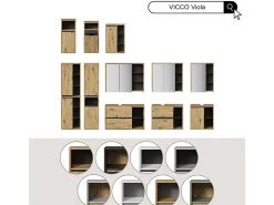 Vicco Espejo^Espejo de baño 4x111x70 viola Blanco