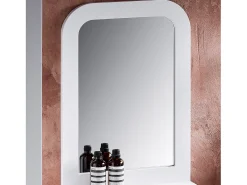Espejo de Baño con 1 Estante Espejo de Pared Blanco 38 x 9 x 54 cm BZR162-W SoBuy ES