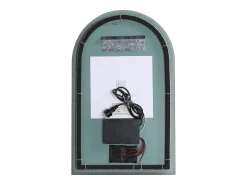 OZAIA Espejo De Pared|Espejo^Espejo de baño con forma de arco antivaho con luces LED, Ancho 50 cm, ARCADI Transparente