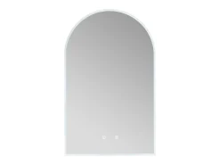OZAIA Espejo De Pared|Espejo^Espejo de baño con forma de arco antivaho con luces LED, Ancho 50 cm, ARCADI Transparente