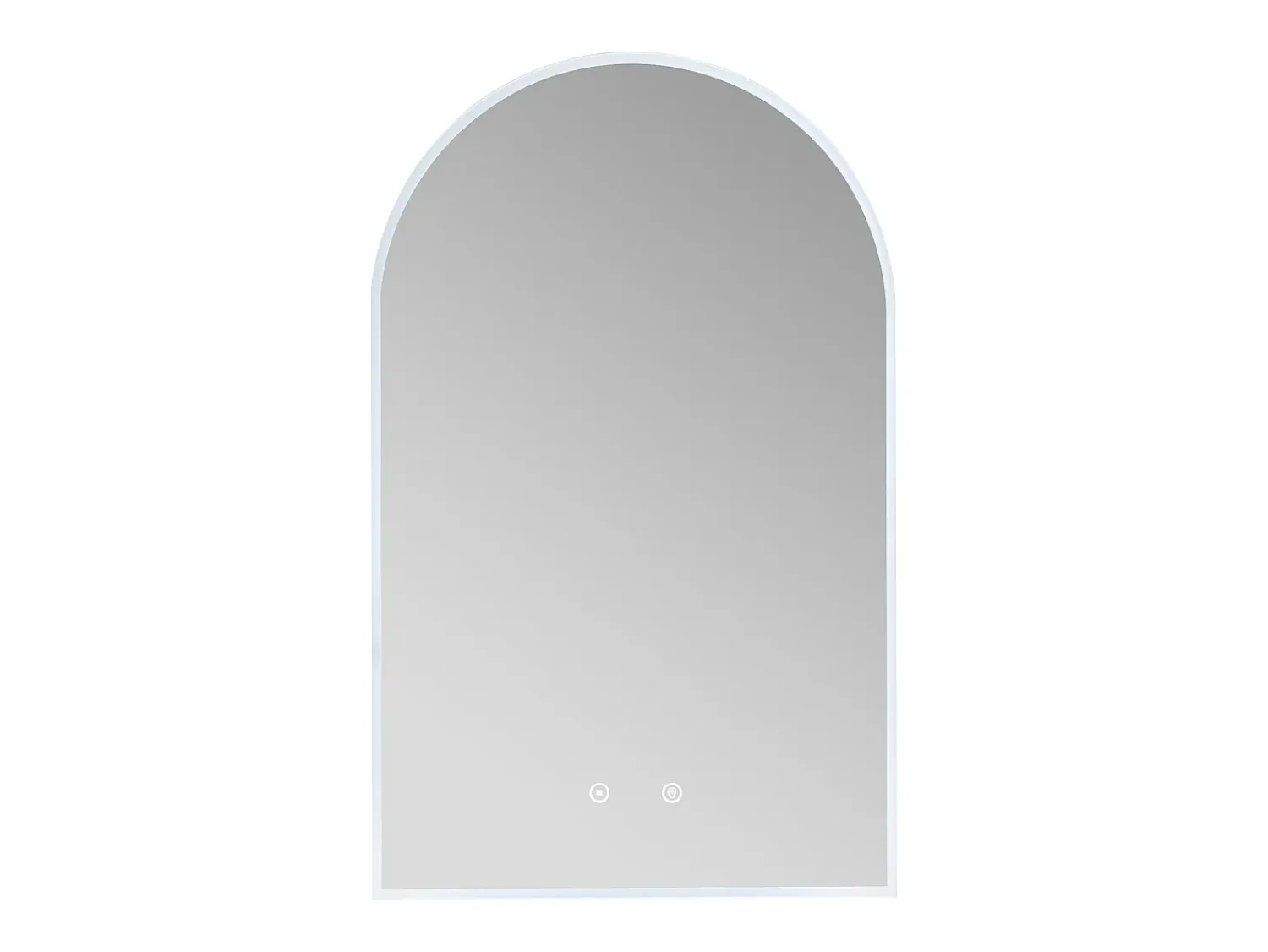 OZAIA Espejo De Pared|Espejo^Espejo de baño con forma de arco antivaho con luces LED, Ancho 50 cm, ARCADI Transparente
