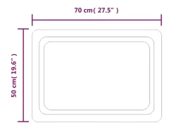 Sale Espejo de baño con LED 50x70 cm ES176414 Transparente