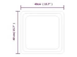 Best Espejo de baño con LED 40x40 cm ES568624 Transparente