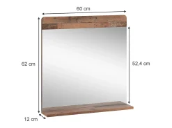 Online Vicco Espejo de baño estilo antiguo 60x12x62 izan Marru00f3n