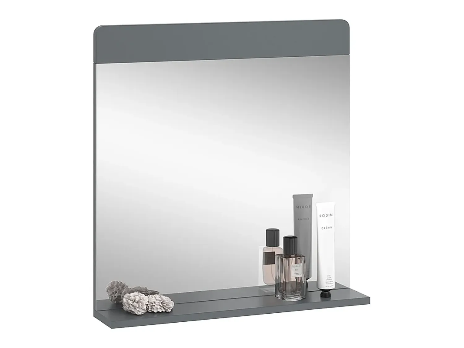 Vicco Espejo^Espejo de baño 60x12x62 izan Gris