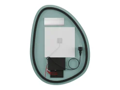 OZAIA Espejo De Pared|Espejo^Espejo de baño iluminado asimétrico anti-vaho - 60 x 80 cm - INACIA Transparente