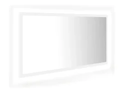 Helloshop26 Espejo^Espejo de baño LED 90 x 8,5 x 37 cm acrílico 02_0006983 Blanco