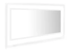 Espejo de baño LED 100 x 8,5 x 37 cm acrílico blanco 02_0006979