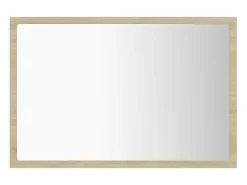 Espejo de baño LED 60 x 8,5 x 37 cm roble acrílico 02_0006962